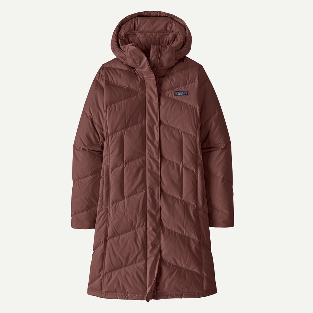 Patagonia Brown Women’s Down With It Parka NWOT